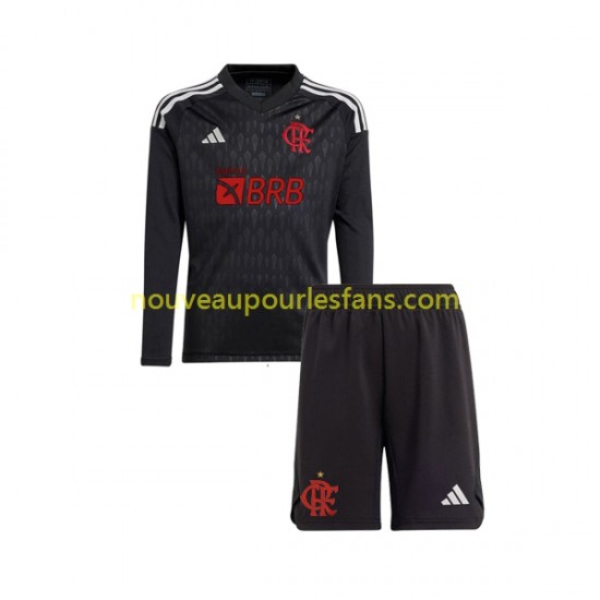 Maillot CR Flamengo Gardien Enfant Tenue Extérieur 2023-2024 Manche Longue
