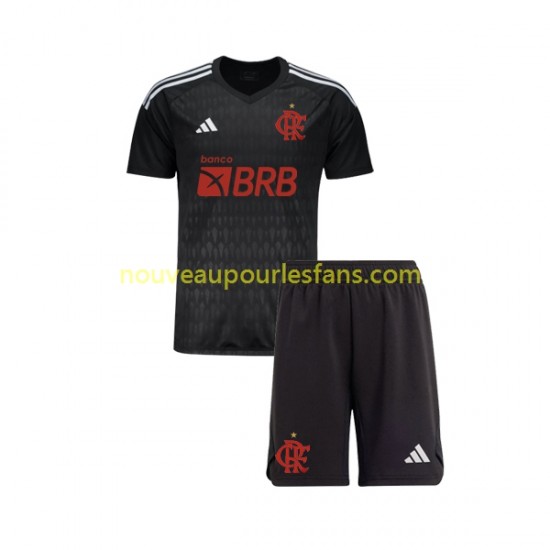 Maillot CR Flamengo Gardien Enfant Tenue Extérieur 2023-2024 Manche Courte