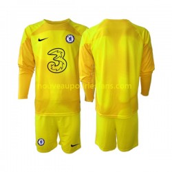 Maillot Chelsea Gardien Enfant Tenue Extérieur 2022-2023 Manche Longue