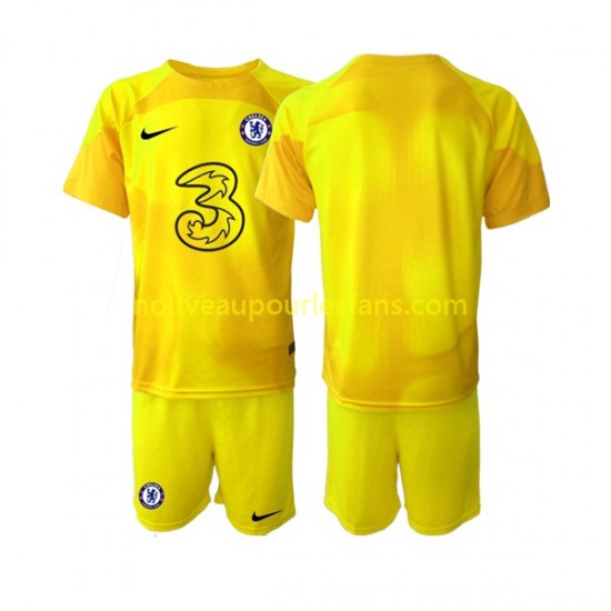 Maillot Chelsea Gardien Enfant Tenue Extérieur 2022-2023 Manche Courte