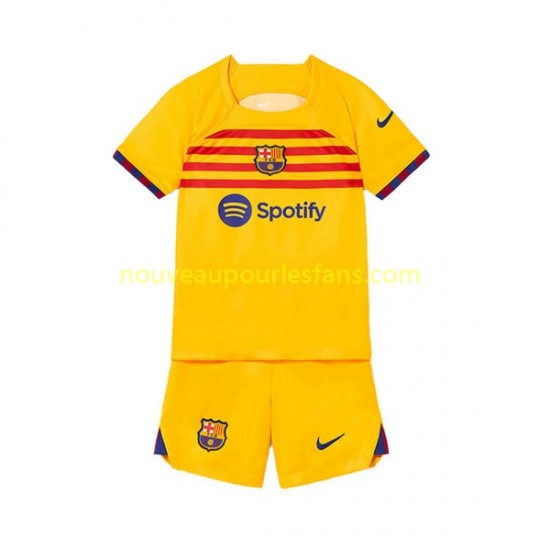Maillot FC Barcelone Enfant Tenue 4ème 2022-2023 Manche Courte