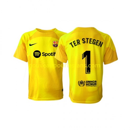 Maillot FC Barcelone Ter Stegen 1 Gardien Homme Tenue 4ème 2022-2023 Manche Courte