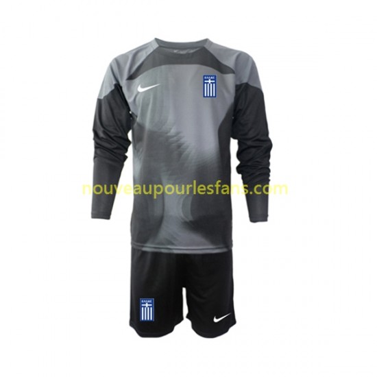 Maillot Grèce Gardien Enfant Tenue Extérieur 2022-2023 Manche Longue