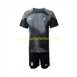 Maillot Grèce Gardien Enfant Tenue Extérieur 2022-2023 Manche Courte