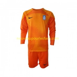 Maillot Grèce Gardien Enfant Tenue 3ème 2022-2023 Manche Longue