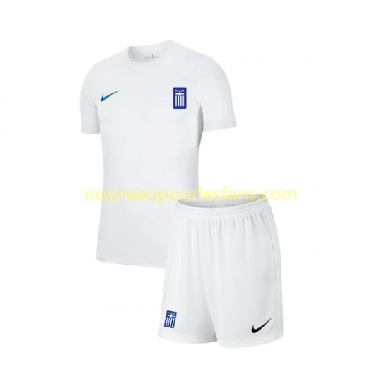 Maillot Grèce Enfant Tenue Extérieur 2022-2023 Manche Courte