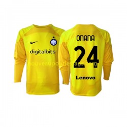 Maillot Inter Milan Andre Onana 24 Gardien Homme Tenue Extérieur 2022-2023 Manche Longue