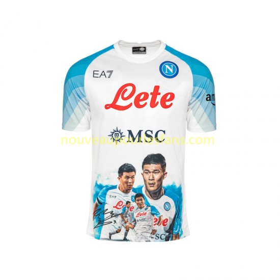 Maillot Naples Face Game Minjae 3 Homme Tenue Domicile 2022-2023 Manche Courte