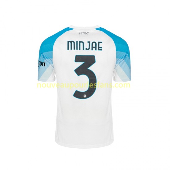 Maillot Naples Face Game Minjae 3 Homme Tenue Domicile 2022-2023 Manche Courte