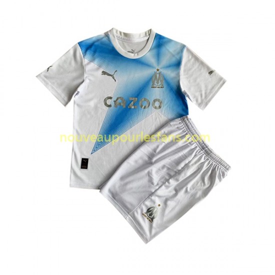 Maillot Olympique de Marseille Anniversary Enfant Tenue Domicile 2022-2023 Manche Courte