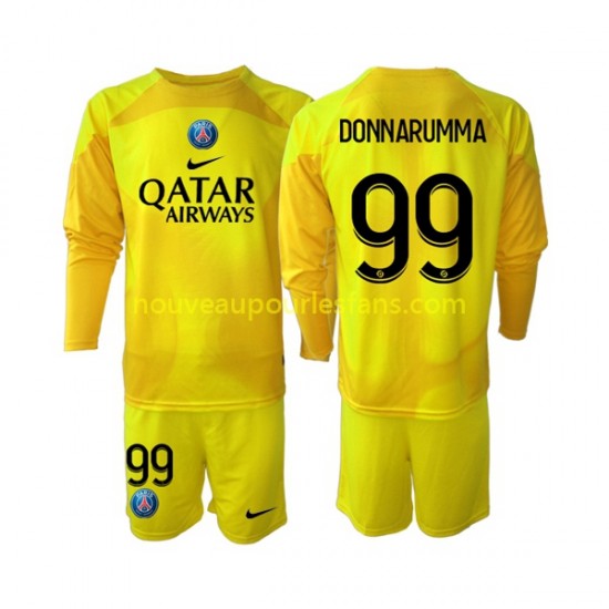 Maillot Paris Saint-Germain Gianluigi Donnarumma 99 Gardien Enfant Tenue 3ème 2022-2023 Manche Longue