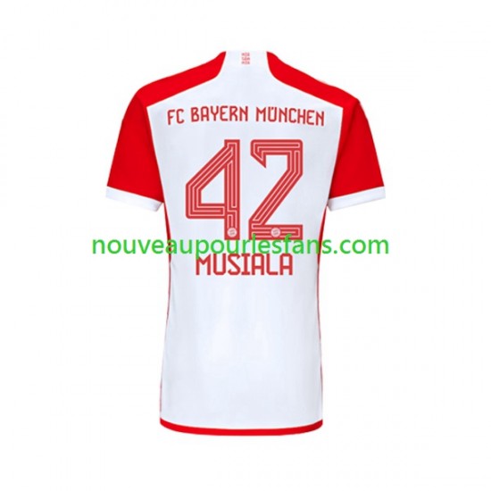 Maillot Bayern Munich Jamal Musiala 42 Homme Tenue Domicile 2023-2024 Manche Courte