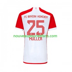 Maillot Bayern Munich Thomas Muller 25 Homme Tenue Domicile 2023-2024 Manche Courte