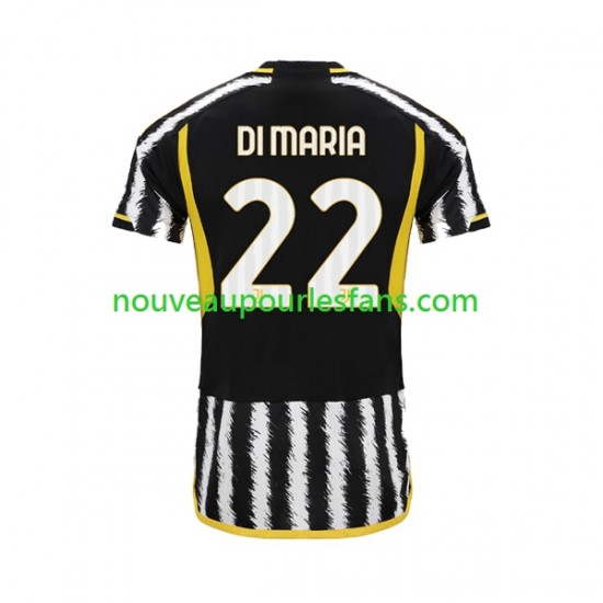 Maillot Juventus Angel Di Maria 22 Homme Tenue Domicile 2023-2024 Manche Courte