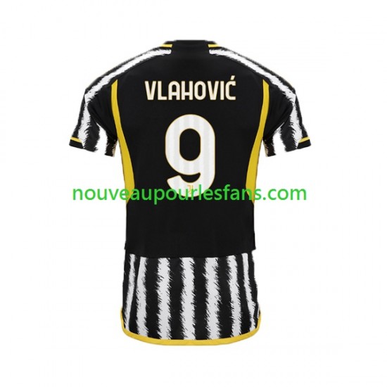Maillot États-Unis Juventus Dn Vlahovic 9 Homme Tenue Domicile 2023-2024 Manche Courte