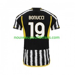 Maillot Juventus Leonardo Bonucci 19 Homme Tenue Domicile 2023-2024 Manche Courte
