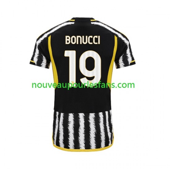Maillot Juventus Leonardo Bonucci 19 Homme Tenue Domicile 2023-2024 Manche Courte