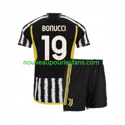 Maillot Juventus Leonardo Bonucci 19 Enfant Tenue Domicile 2023-2024 Manche Courte