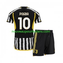 Maillot Juventus Paul Pogba 10 Enfant Tenue Domicile 2023-2024 Manche Courte