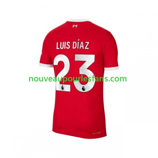 Maillot Liverpool Luis Diaz 23 Homme Tenue Domicile 2023-2024 Manche Courte
