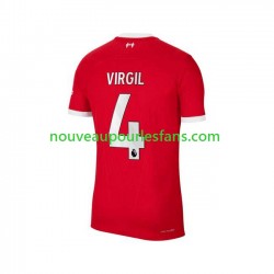 Maillot Liverpool Virgil van Dijk 4 Homme Tenue Domicile 2023-2024 Manche Courte