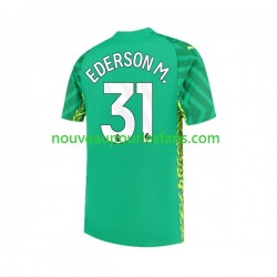 Maillot Manchester City Ederson Moraes 31 Gardien Homme Tenue Domicile 2023-2024 Manche Courte