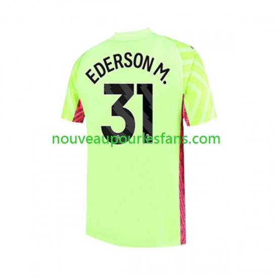 Maillot Manchester City Ederson Moraes 31 Gardien Homme Tenue 3ème 2023-2024 Manche Courte