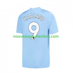 Maillot Manchester City Haaland 9 Homme Tenue Domicile 2023-2024 Manche Courte