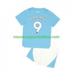 Maillot Manchester City Haaland 9 Enfant Tenue Domicile 2023-2024 Manche Courte