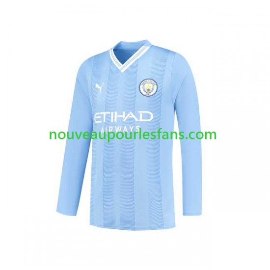 Maillot Manchester City Homme Tenue Domicile 2023-2024 Manche Longue