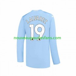 Maillot Manchester City J. ALVAREZ 19 Homme Tenue Domicile 2023-2024 Manche Longue