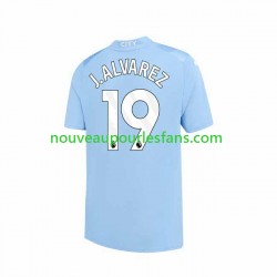 Maillot Manchester City J. ALVAREZ 19 Homme Tenue Domicile 2023-2024 Manche Courte