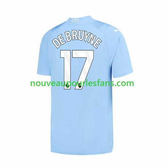 Maillot Manchester City Kevin De Bruyne 17 Homme Tenue Domicile 2023-2024 Manche Courte