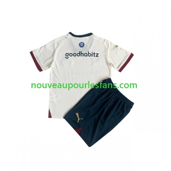 Maillot PSV Eindhoven Enfant Tenue Extérieur 2023-2024 Manche Courte