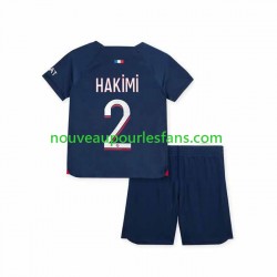 Maillot Paris Saint-Germain Hakimi 2 Enfant Tenue Domicile 2023-2024 Manche Courte