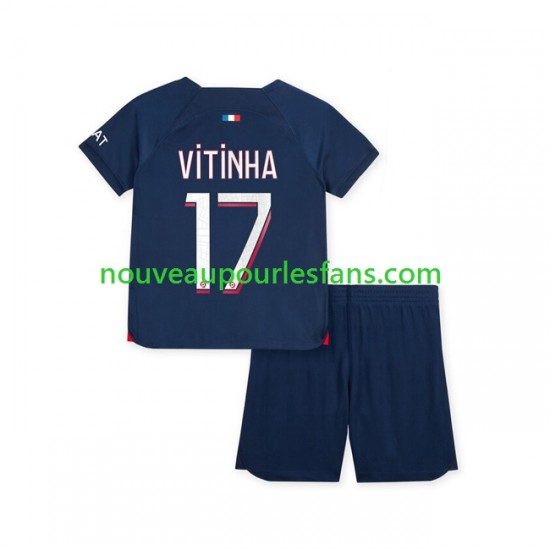 Maillot Paris Saint-Germain Vitinha 17 Enfant Tenue Domicile 2023-2024 Manche Courte