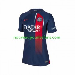 Maillot Paris Saint-Germain Femme Tenue Domicile 2023-2024 Manche Courte