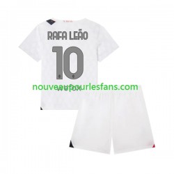 Maillot AC Milan Rafael Leao 10 Enfant Tenue Extérieur 2023-2024 Manche Courte
