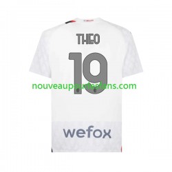 Maillot AC Milan Theo 19 Homme Tenue Extérieur 2023-2024 Manche Courte