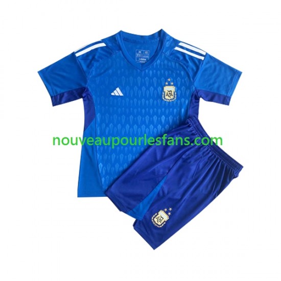 Maillot Argentine Gardien Enfant Tenue 3ème 2023 Manche Courte