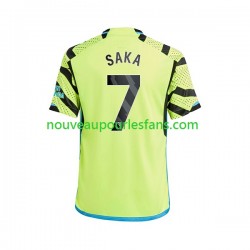 Maillot Arsenal Saka 7 Homme Tenue Extérieur 2023-2024 Manche Courte