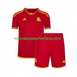 Maillot AS Rome Enfant Tenue Domicile 2023-2024 Manche Courte
