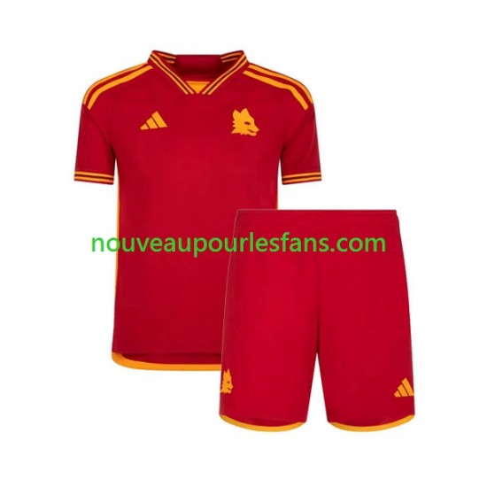 Maillot AS Rome Enfant Tenue Domicile 2023-2024 Manche Courte
