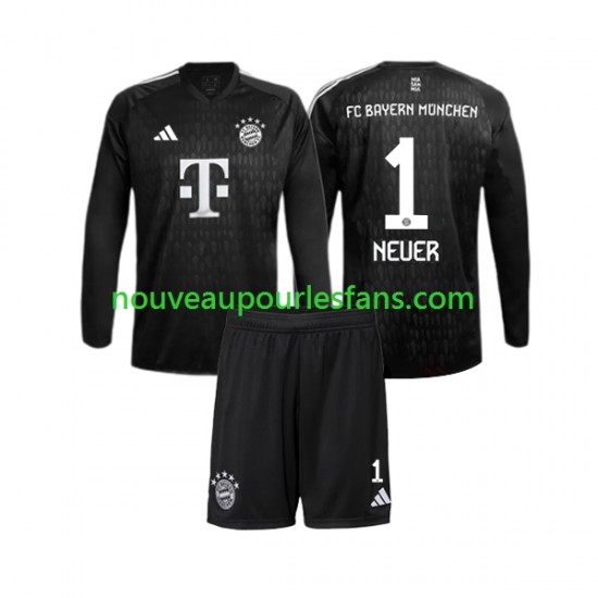 Maillot Bayern Munich Manuel Neuer 1 Gardien Enfant Tenue Domicile 2023-2024 Manche Longue