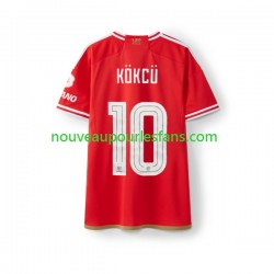 Maillot Benfica Orkun Kokcu 10 Homme Tenue Domicile 2023-2024 Manche Courte