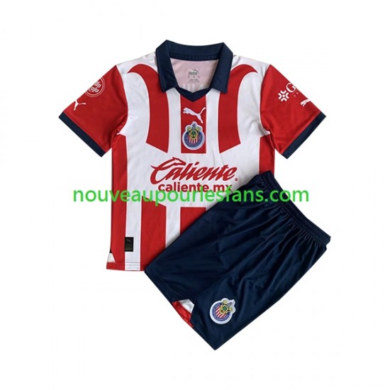 Maillot Deportivo Guadalajara Enfant Tenue Domicile 2023-2024 Manche Courte