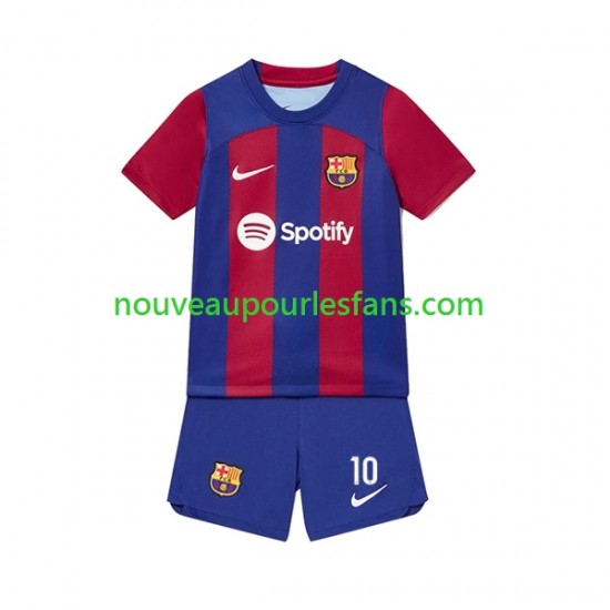 Maillot FC Barcelone Ansu Fati 10 Enfant Tenue Domicile 2023-2024 Manche Courte
