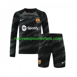 Maillot FC Barcelone Gardien Enfant Tenue Extérieur 2023-2024 Manche Longue