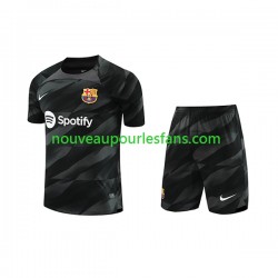 Maillot FC Barcelone Gardien Enfant Tenue Extérieur 2023-2024 Manche Courte