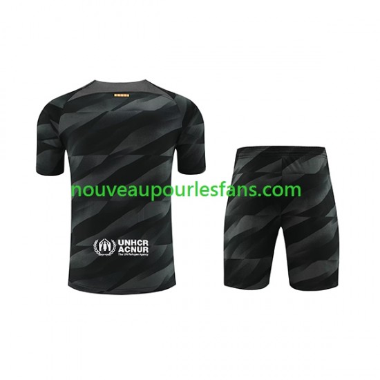 Maillot FC Barcelone Gardien Enfant Tenue Extérieur 2023-2024 Manche Courte